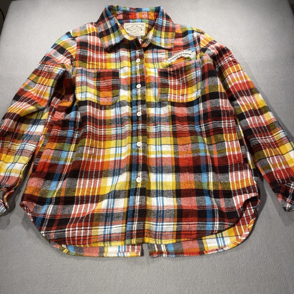 Sierra Nevada Womens Flannel Button Down Long Sleeve Size Medium Multicolor